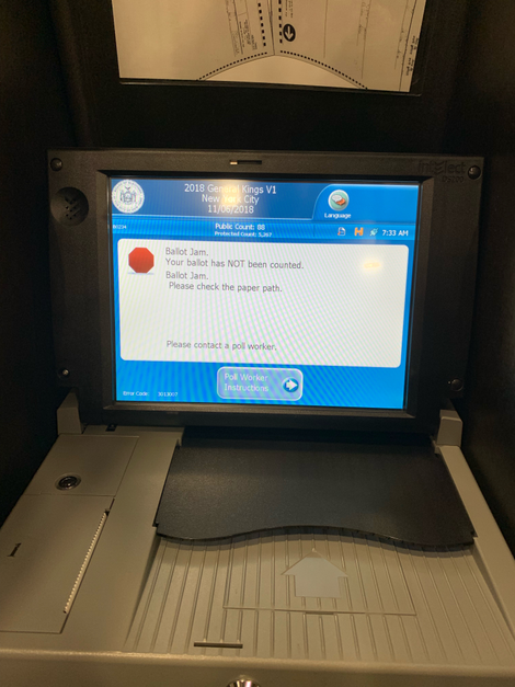 Your ballot has not been counted.